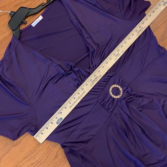 Rosegal 5XL purple formal wear perfect for wedding or formal event. Wrap look. - Picture 13 of 13